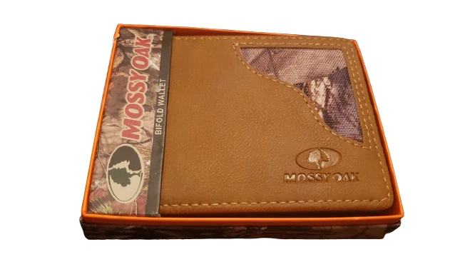 NUEVA CARTERA HOMBRE ROBLE MUSSY DOBLE PLIEGUE CUERO Y CAMUFLAJE BRONCEADO Foto 1 de 4