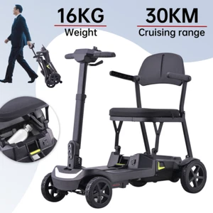 16KG Portable Electric Mobility Scooter Lithium Motorised Foldable w/ Basket New - Picture 1 of 18