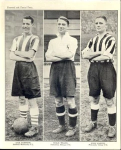 Topical Times - Footballers (3 players per card) - Robinson, Miller and Carver - Picture 1 of 1