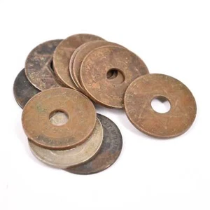 10 British West African Half Penny Coins Nigeria - Picture 1 of 3