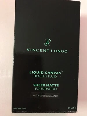 New Vincent Longo Liquid Canvas sheer matte Foundation Golden Sienna #10  - Image 1 of 3