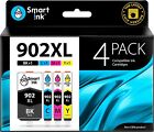 Smart Ink Compatible Ink Cartridge for HP 902XL 6 Pack (1  B, 1 C, 2 M, 2 Y) Ink