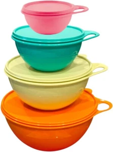 Tupperware Nuevo Juego de Cuencos Thatsa Medianos Junior Mini Extra Mini Cuencos Mezcladores - Imagen 1 de 1