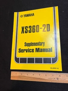 YAMAHA SUPPLEMENTARY MANUAL,YAMAHA XS360-2D SUPPLEMENTARY SERVICE MANUAL - Picture 1 of 1