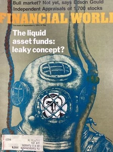 Financial World Magazine Vtg 1974 Rare Ads Dow Xerox Edson Gould Baby NL - Picture 1 of 20