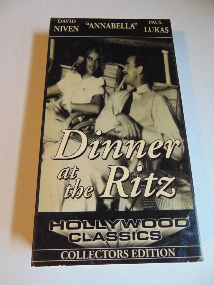 Dinner At The Ritz Collectors Edition (1937) VHS David Niven Paul Lukas NEW  - Image 1 of 1