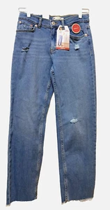 NWT Levi's Girl Low Pro Cotton Stretch Mid-Rise 5-Pocket Denim Jeans Size 8 Blue - Picture 1 of 3