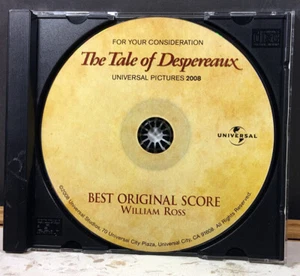 William Ross Tale Of Despereaux Soundtrack Score Promo CD For Your Consideration - Picture 1 of 2