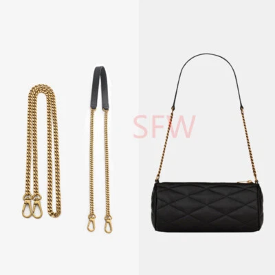 Correa de repuesto de cuero + metal para cadena de cartera Chanel YSL Saint Laurent Sade Foto 1 de 4