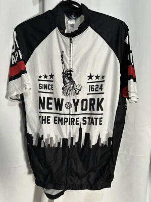 Camiseta Ciclista Canari Nueva York Talla Grande Pequeña Estenole Ver Estatua de la Libertad Foto 1 de 4