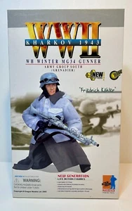 Dragon 70413 Friedrich Kohler WH Winter MG34 Gunner 1:6 2005 sin usar, en caja Nuevo - Imagen 1 de 7