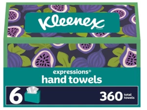Kleenex Expressions Disposable Paper Hand Towels, 6 Boxes, 60 Towels per Box - Picture 1 of 4