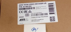 Decodificador de video Axis T8705 EE. UU. P/N: 01186-004 - Imagen 1 de 7