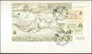 2017 Norfolk Island Early Voyages Mini Sheet First Day Cover, Very Good Cond - Picture 1 of 1