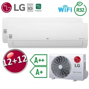 Climatiseur double split 12000+12000 LG Libero Smart WiFi ThinQ DualCool A++ / A - Foto 1 di 1