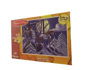 Puzzle Melissa & Doug (cavalli di mezzanotte) 60 pezzi**nuovo** - Foto 1 di 7