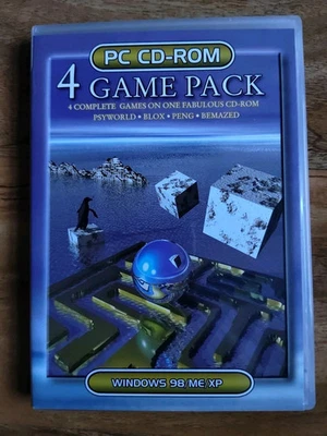 4 Game Pack (Psyworld, Blox, Peng, Bemazed) PC, Sound Video Game Choices - Image 1 of 2