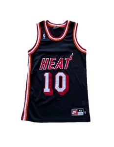 Vintage 90s Nike 1997 1998 Miami Heat Tim Hardaway NBA Black Jersey Authentic - Picture 1 of 10