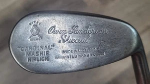 Antique Vtg Hendry Bishop Owen Sanderson Hickory Wood Shaft Golf Club Ma Niblick - Picture 1 of 12