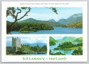 Killarney Ireland Angels Fold Their Wings and Rest Eden of the West Postcard - Picture 1 of 2