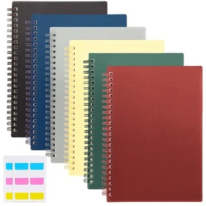 6Pcs Spiral Notebooks for Work, 8.3 x 5.9in A5 Lined Bulk, 160 Pages 80 Sheet... - Picture 1 of 7