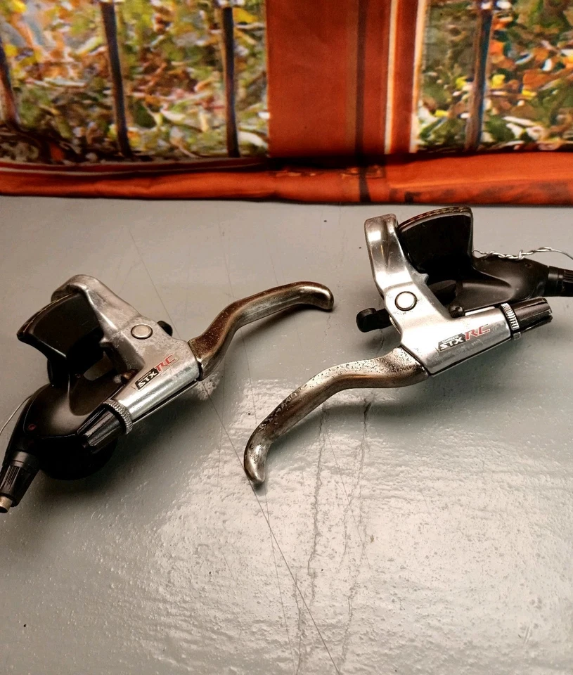 Vintage Shimano STX RC ST-MC33 Shifter Brake Set 3x7 Speed Working Vintage MTB - Image 1 of 4