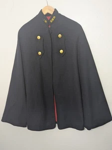 VTG 1945 Womens Nurse Cape Marvin Neitzel Navy Blue, AL. Seal Buttons Red lined - Picture 1 of 17