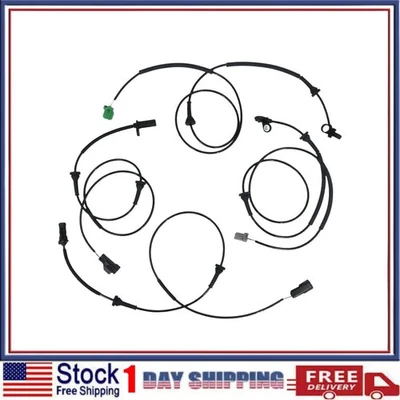 Sensor de velocidad de rueda ABS delantero y trasero (izquierdo + derecho) para Volvo V70 2001-2007 Foto 1 de 4