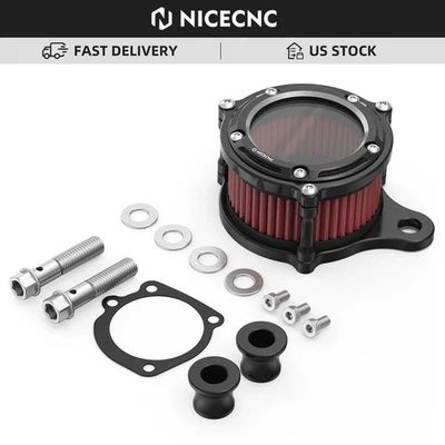 Transparent Air Cleaner Intake Filter For Harley Sportster 883 Low XL883L 07-10 - Image 1 of 4