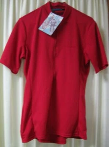 Performance Red 12" Zip SS Cycling Bike Jersey Women's Back Pockets Size L USA - Picture 1 of 3