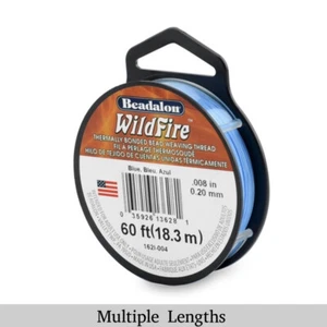 0.008in/0.20mm Blue Wildfire Bead Weaving Thread 20/50/125yd. - Picture 1 of 7
