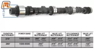 Árbol de levas FORD Granada V6 2,0-2,8l 270° PIEZA NUEVA hasta 09/82 Ø=41,9mm - Imagen 1 de 1