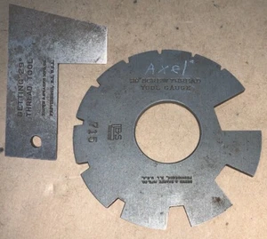 Vintage BROWN & SHARPE No.715 - 29 Degree Thread Tool Gage Setting Tools - Picture 1 of 3