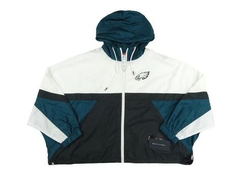Philadelphia Eagles NFL Tommy Hilfiger Women’s Cropped Windbreaker Cover