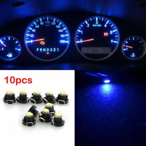 10Pcs Blue Light Bulb T3 Neo Wedge SMD LED Cluster Instrument Dash Climate Deco - Bild 1 von 8