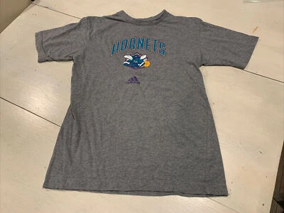 Adidas New Orleans Hornets Gray vintage T-shirt Youth M (10-12) - Image 1 of 4