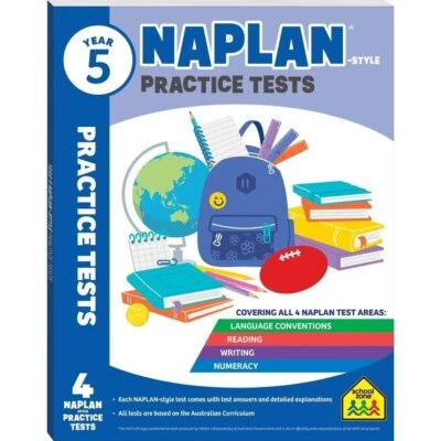 2022 Year 5 Naplan Style Practice Test Learning Hinkler Book School Zone - Image 1 of 4