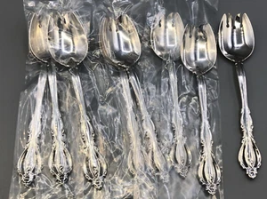 Grande Regency by International Sterling Silver set of 8 Ice Cream Forks 5.75" - Picture 1 of 3