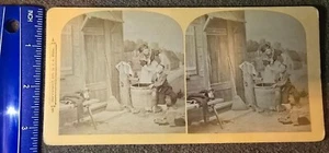 Tesoros estereoscópicos derechos de autor 1875 - sábado por la noche - Imagen 1 de 2