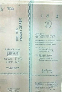 Genuine Eureka ~Style F & G ~Dust / Vacuum Bags ~4 Count ~Loose - Picture 1 of 2