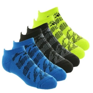 ADIDAS Climalite No Show Boys' Tiger Socks 6 Pack Youth Size (13C-4Y) - Picture 1 of 1