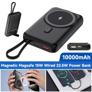 10,000mAh Magsafe Battery Pack Portable Wireless Charger Magnetic Power Bank USB - Picture 1 of 16