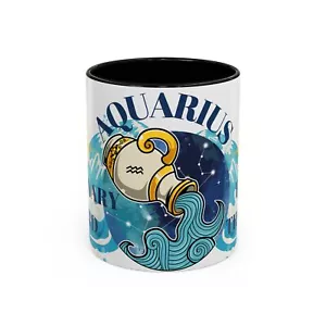 Aquarius Free Thinker Coffee Mug, Astrology Gift, Zodiac Mug, Horoscope - Picture 1 of 33