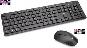 Rii Wireless keyboard and Mouse Set 2.4GHz, Full Size 104 Keys (P78) - Picture 1 of 5