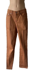 Loro Piana Womens Burnt Orange 5 Pocket Pants Size IT 40 /US 4 Cotton Blend - Picture 1 of 7