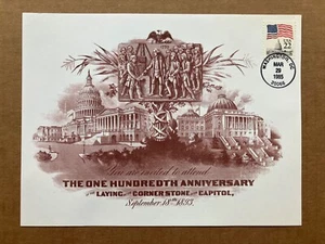 1985 22c Flag Over Capitol 2114 KMC Venture Special 100th Anniversary FDC Sheet - Picture 1 of 2