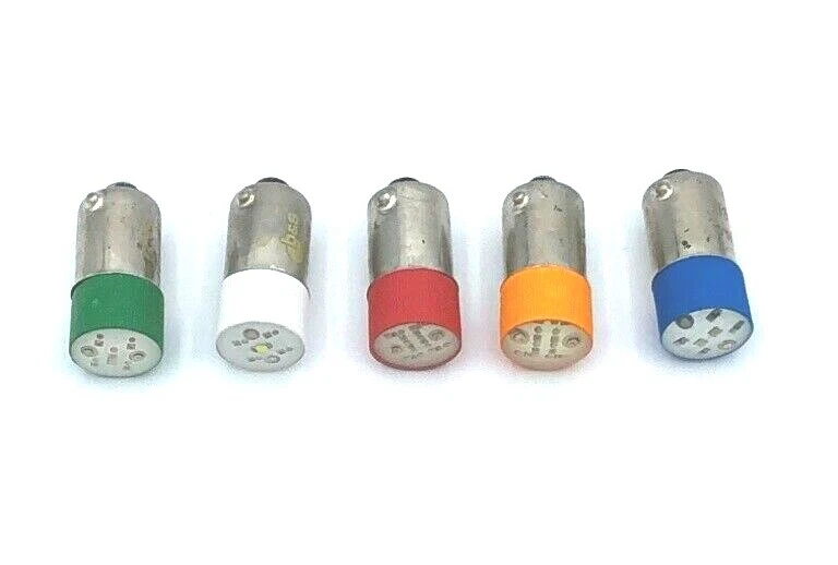 B&S LED-Lampe BA9S 220-240V AC/DC 24V Weiß Rot Grün Gelb Blau - Bild 1 von 1