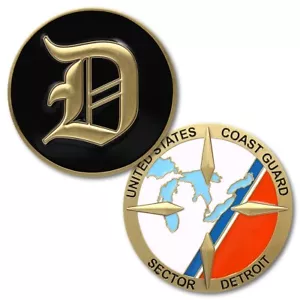 US Coast Guard USCG Sector Detroit Challenge Coin - Picture 1 of 1