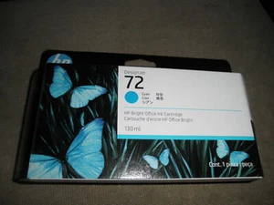 NEW Genuine HP 72 ink Cyan, C9371A, 130ml, Expires October 2025, sealed, OEM! - Bild 1 von 7