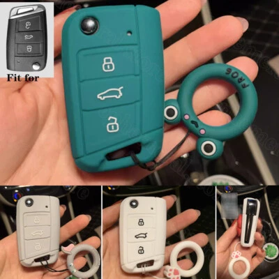 Silikon Hülle Für PASSAT B8 POLO GOLF 7 TOURAN Schlüsselhülle Zubehör - Bild 1 von 4